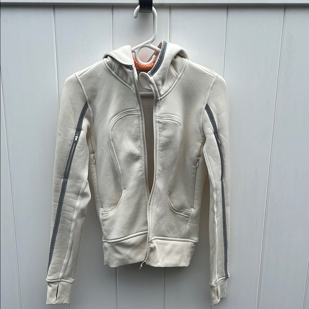 Women's Cream Jacket with Gray Accents lululemon